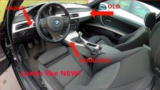 Cheap and easy DIY Interior trim PAINTING | better than WRAPPING |BMW E90 E87 series