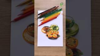 Drawing Food With Pencil ️  #shorts