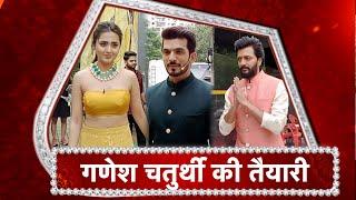 Tejasswi - Ritesh - Arjun- At COLORS' 'Saavi Ki Savaari' Ganesh Utsav 2022