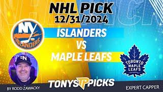 New York Islanders vs Toronto Maple Leafs 12/31/24 NHL Pick Prediction