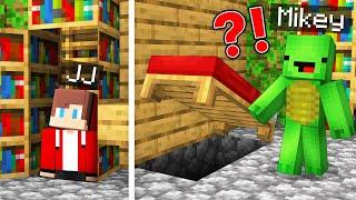 JJ Built Secret Bases Inside Mikey's House in Minecraft (Maizen)