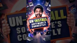 Correct Way to Uninstall a Software #pctips #techopedia