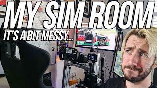 Welcome To My Dedicated Sim Racing Room! (It's a mess lol)