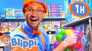 Blippi Spends the Day Exploring a GIANT Toy Store! | 1 HOUR OF BLIPPI TOYS!