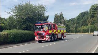 Hereford and Worcester Fire Engine Responding to a BBQ Fire!