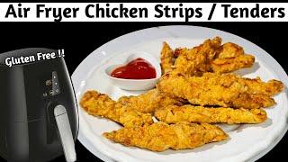 Easy Air Fryer Chicken Strips | KFC Style Crispy Chicken Tenders in Airfryer #airfryerrecipes