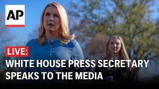 LIVE: White House Press Secretary Karoline Leavitt speaks to the media