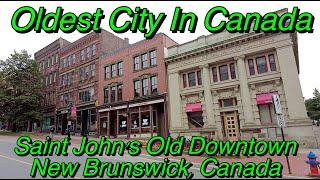 4K Saint John's Old Downtown, New Brunswick, Canada