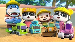 Excavator, Crane Truck, Loader + More Construction Vehicles | Kids Songs | BabyBus - Cars World