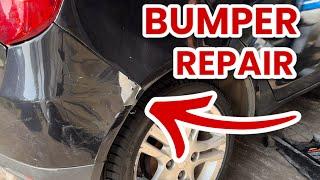 How to Repair Cracked Paint on a Bumper | Respray at Home Garage.