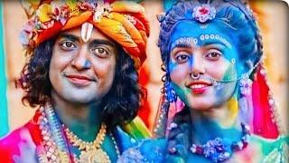 Sumedh Mudgalkar Latest Holi Celebration Video In Radha Krishna Serial  #shorts