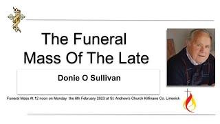 The Funeral Mass Of The Late Donie O Sullivan