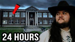 24 HOURS in America's MOST HAUNTED SCHOOL | SCARY