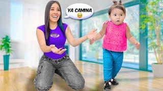 NUESTRA HIJA NASYA CAMINA POR PRIMERA VEZ !!