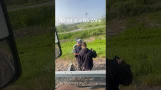 Truck driver gets a Ticket