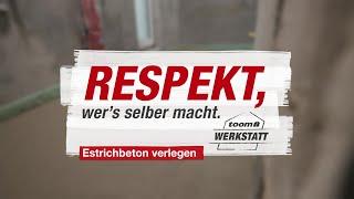 Estrichbeton verlegen | toom Werkstatt