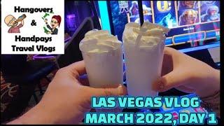 LAS VEGAS VLOG MARCH 2022 DAY 1  - | KLM Flights MAN - AMS - LAS | Excalibur | Park MGM | Freeplay