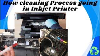 How deep cleaning process going inside the inkjet printer lets see..