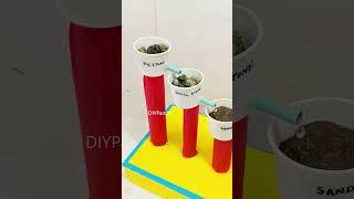 waste water purification working model - diy - diypandit - shorts | DIY pandit