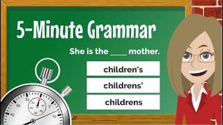 Possessive S - English Grammar Lesson + MINI QUIZ