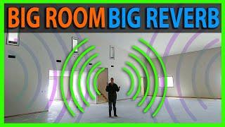 Big Echoing Room - Example of an 8 Second Long Reverberation Time - Bad Acoustics Concrete & Drywall