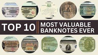 Top 10 Most Expensive Banknotes In The World | USA UK AUS Africa