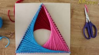 Simple and creative String Art Triangle | DIY | AlReves