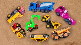 Find and rescue excavator trucks and cement trucks | Toy car story | ENJO Car Toys