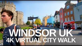 [4K] The town of Windsor & Windsor Castle, England - virtual walk