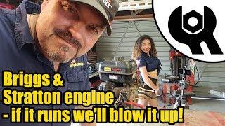 Blowing up a Briggs & Stratton engine! Ft. Tool Girl Jade #1177