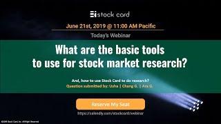Ep 5 The basic tools to use for stock market research