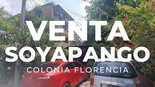 VENTA CASA EN SOYAPANGO, COLONIA FLORENCIA A 10 MINUTOS DE PLAZA MUNDO