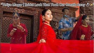 Teriya Magar Wedding Special || Behind The Scenes of Her Bridal Shoot || #teriyamagar