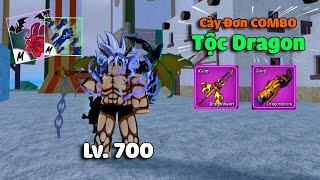 Mình Cày COMBO Tộc Rồng V4 FULL GEAR Từ Lv.700 - Lv. 2600 Cho Khách Trong Blox Fruit