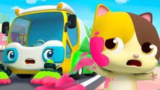 Street Sweeper's Colorful Water | Fire Truck, Police Car | Nursery Rhymes | Kids Songs | BabyBus