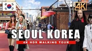  Seoul, Korea Summer Walking Tour around Seongsu-dong Hip Streets | Korea Tour 4K HDR