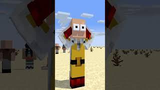 Herobrine Move Block VS Noob VS Notch VS Saitama #shorts #minecraft #Herobrine #saitama