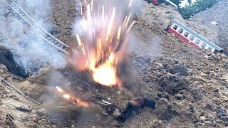 STEAM LOCOMOTIVE BOILER EXPLOSION