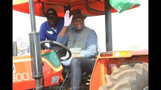 Harvesting Success: President Hichilema Takes the Wheel of SARO Agro's Agricultural Innovation