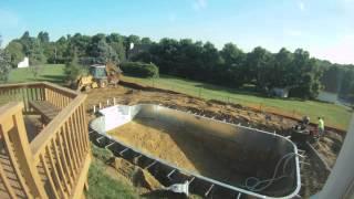 Pool construction time-lapse