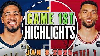 Indiana Pacers Vs Chicago Bulls Game 1st Highlights Jan 08,2024 NBA Season 2024-25