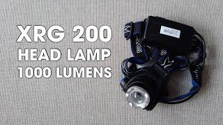 XRG 200 headlamp -1000 lumens. Latarka czołowa XRG 200 - 1000 lumenów.