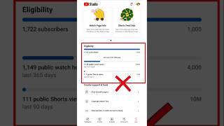 Youtube New Criteria 500 Subscribers | Watch Hours: 3,000  #monetization