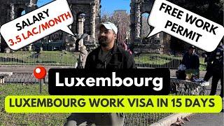 LUXEMBOURG WORK PERMIT 2024 | JOBS IN LUXEMBOURG | FULL PROCESS