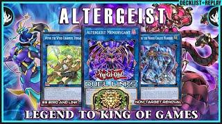 ALTERGEIST to KING of GAMES! [DUEL LINKS  REPLAY] KOG CLIMB OCT. 2024