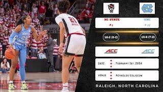 No. 5 NC State vs No. 24 North Carolina | ACC | 2.1.24