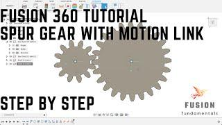 Fusion 360 tutorial: Making gears with a motion link and joints