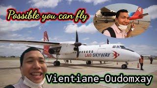 Review​ Lao​ Skyway​ Airlines​ Vientiane-​Oudomxay ຣີ​ວີວ​ການເດີນທາງ​ໂດຍສາຍການບິນລາວເດີນອາກາດ