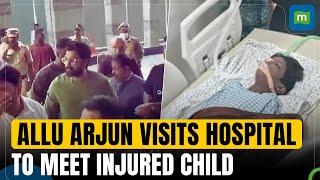 Allu Arjun visits hospital to meet child injured during Sandhya theatre stampede | N18L