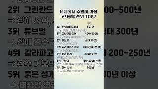 세계에서 수명이 가장 긴 동물 순위 TOP7 / 세계 각국의 흥미로운 랭킹을 한눈에! #랭킹#동물#수명#